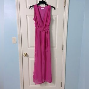 Hot pink High Low Dress. Medium